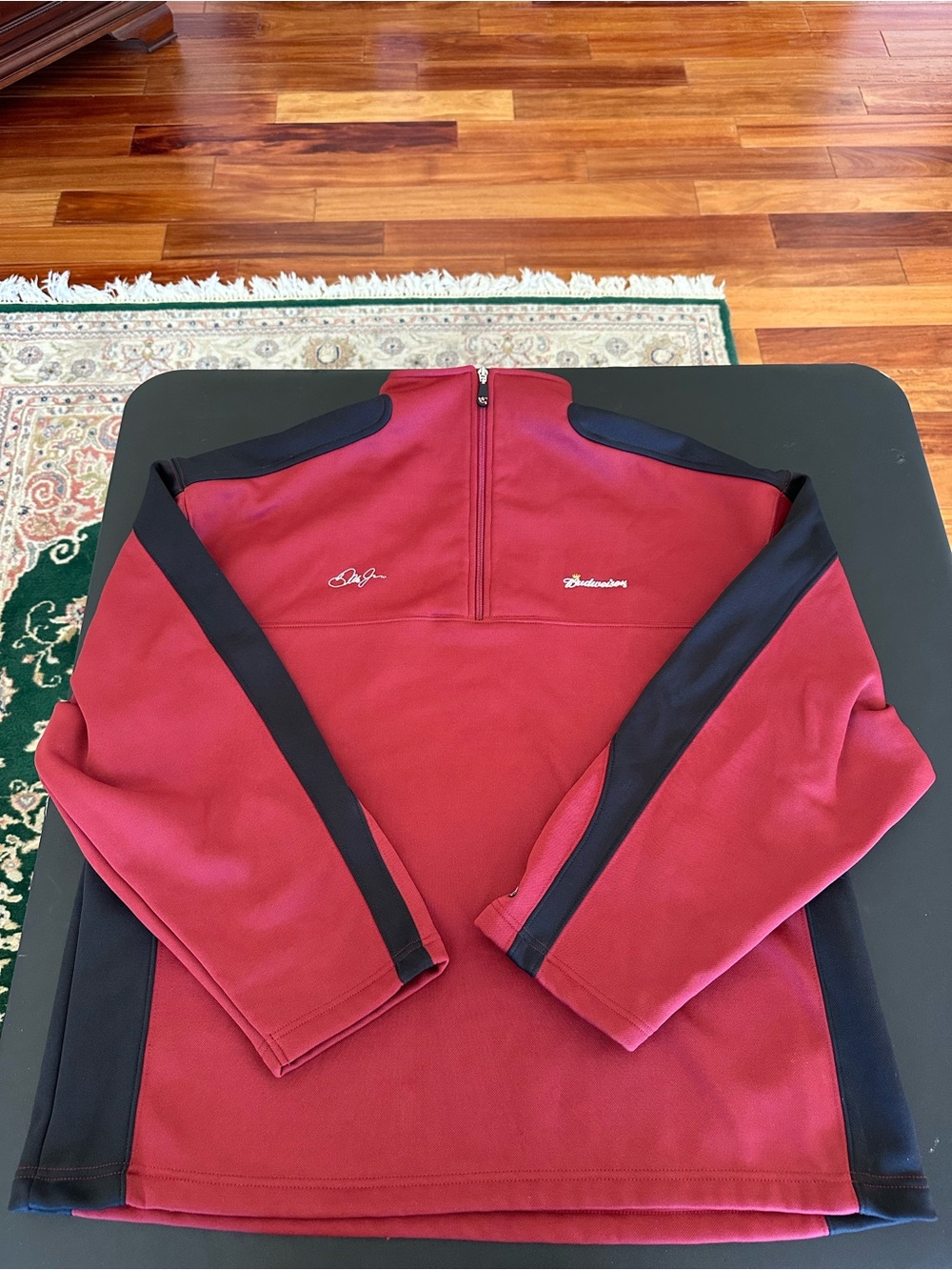 Vintage Chase Authentic Dale Earnhardt Jr 1/4 Zip Pullover Jacket NASCAR Mens XL